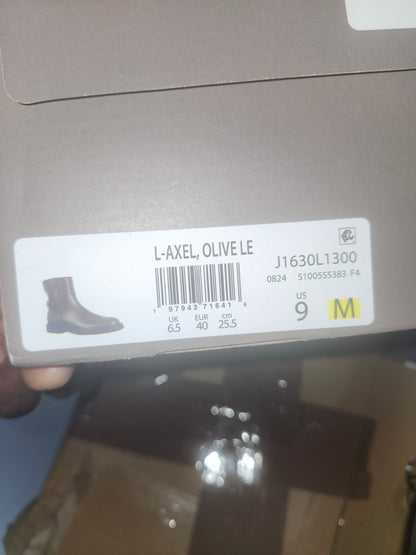 Franco Sarto Axel Ankle Boots Olive Green Size 9.0 M