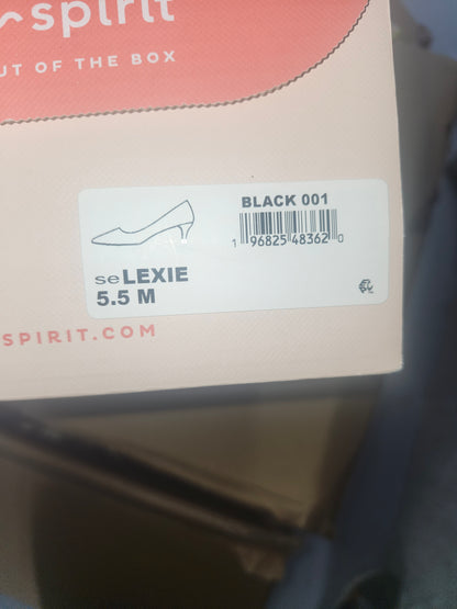 Easy Spirit Lexie Kitten Heel Dress Pumps Black, Size 5.5MUS