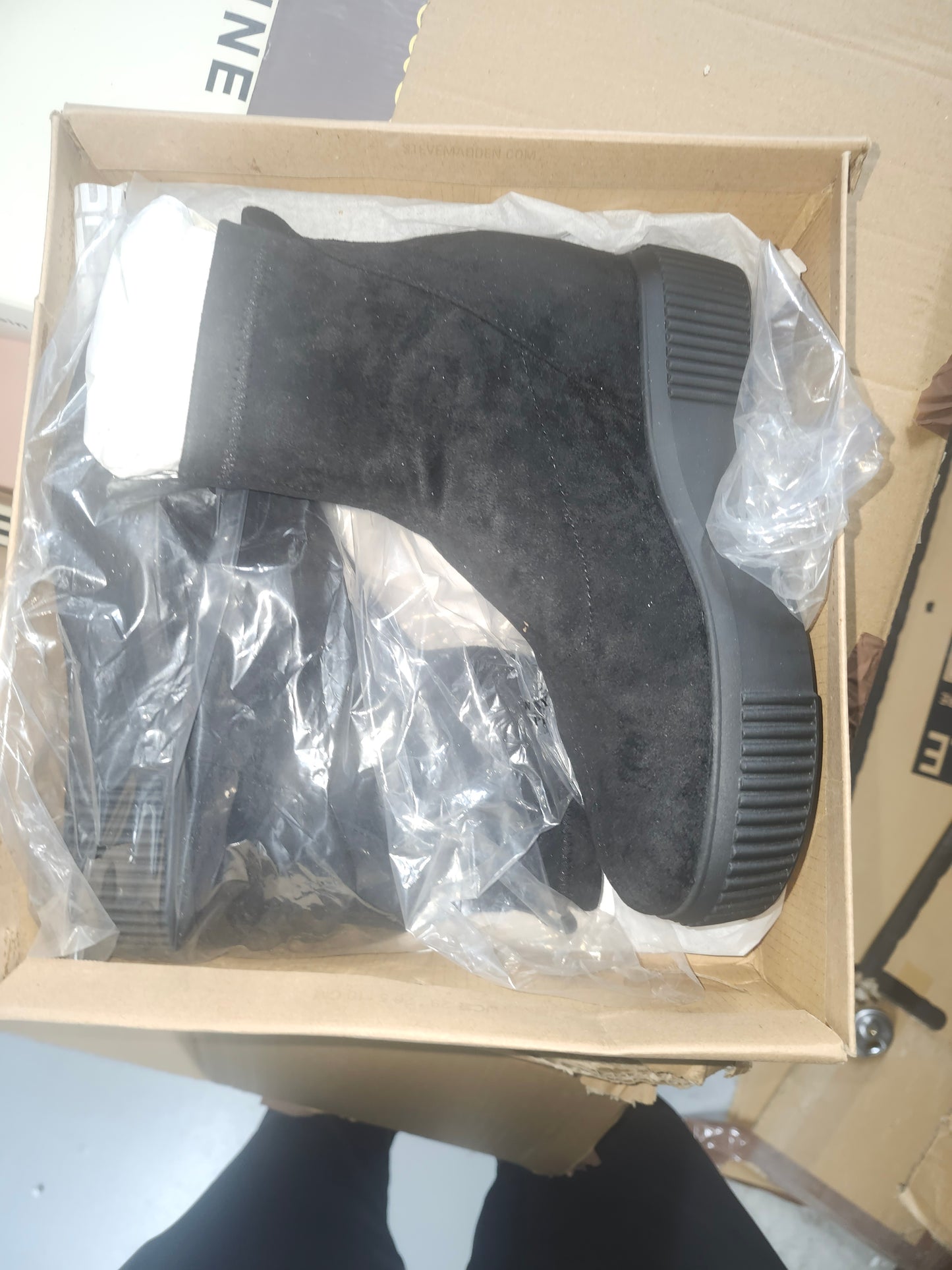 Steve Madden Freshley Women's Black Boot 7 M