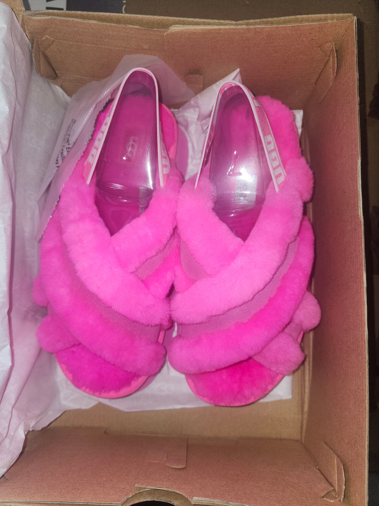 Ugg Disco Cross Slide Platform Size 7 - Taffy Pink