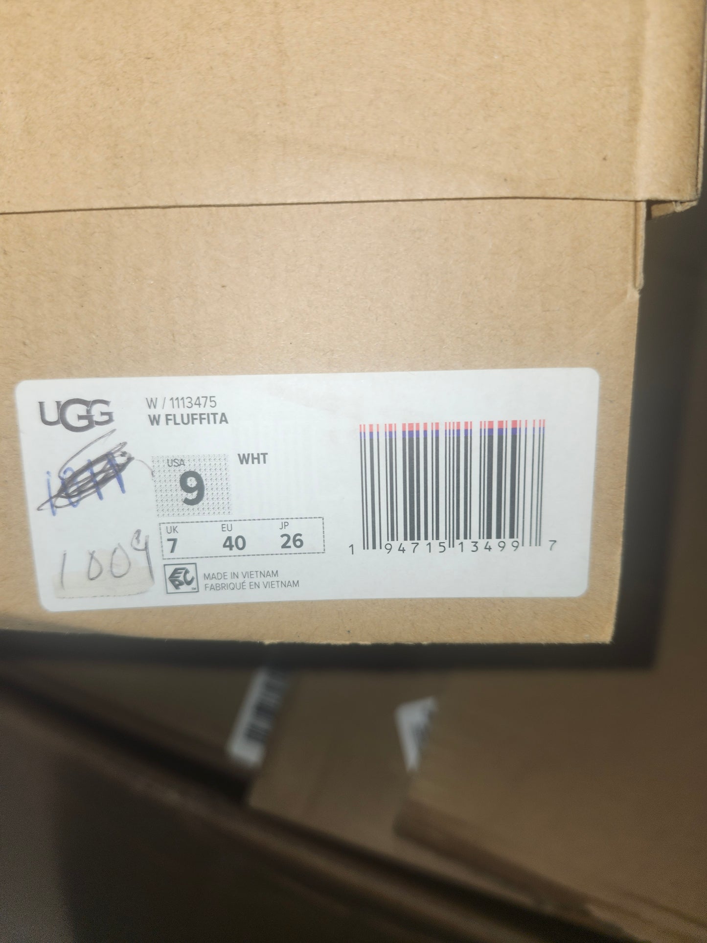 UGG Fluffita Women's Slippers Size 9