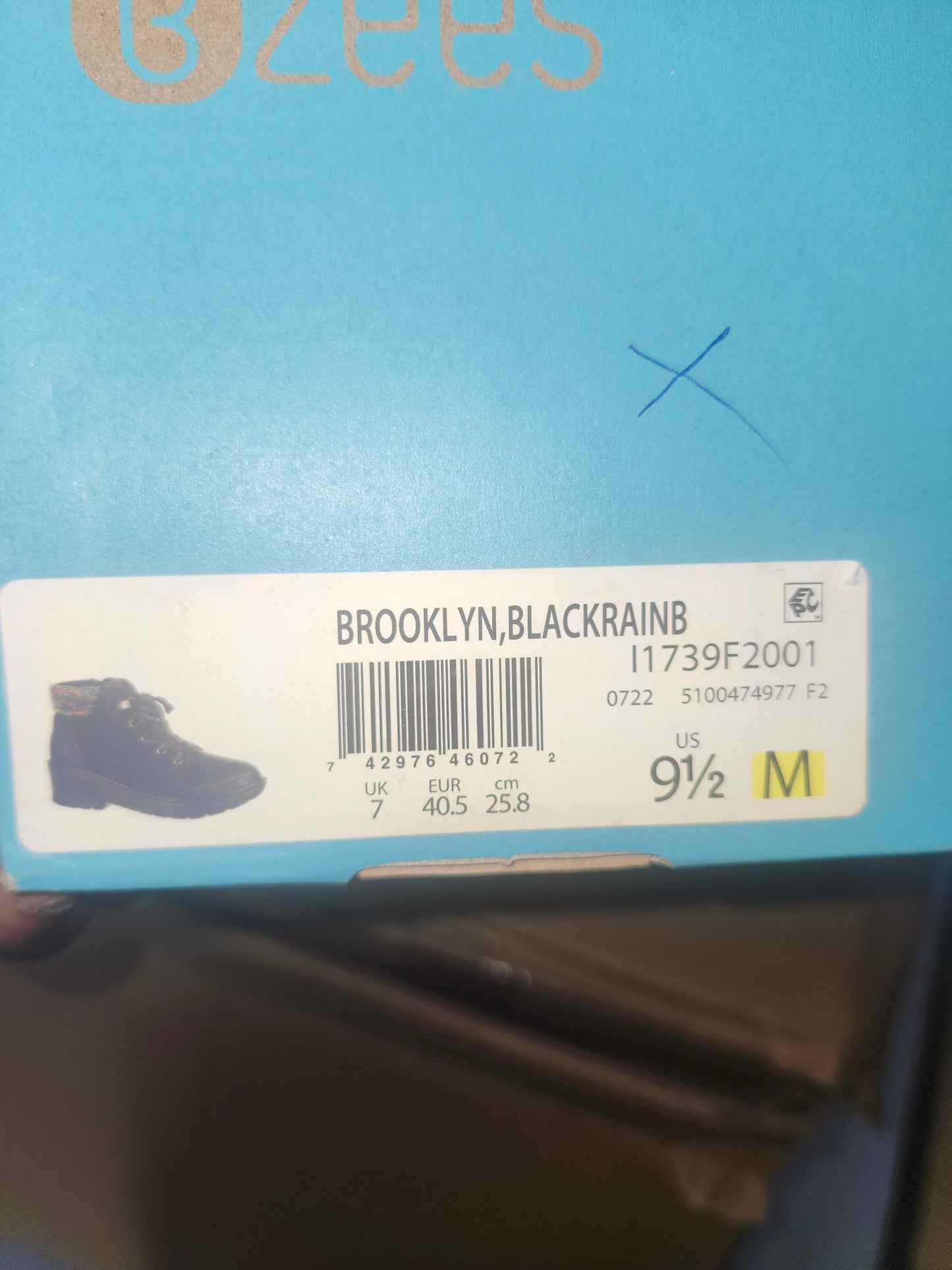 Bzees Brooklyn Lace-Up Wedge Boots, Black Heathered, Size 9.5