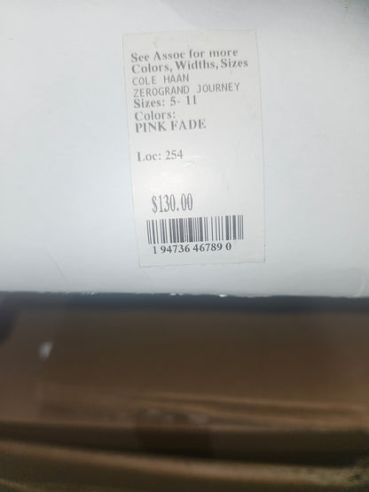 Cole Haan Zerogrand Journey Runner Sneaker, Size 6M, Pink Fade
