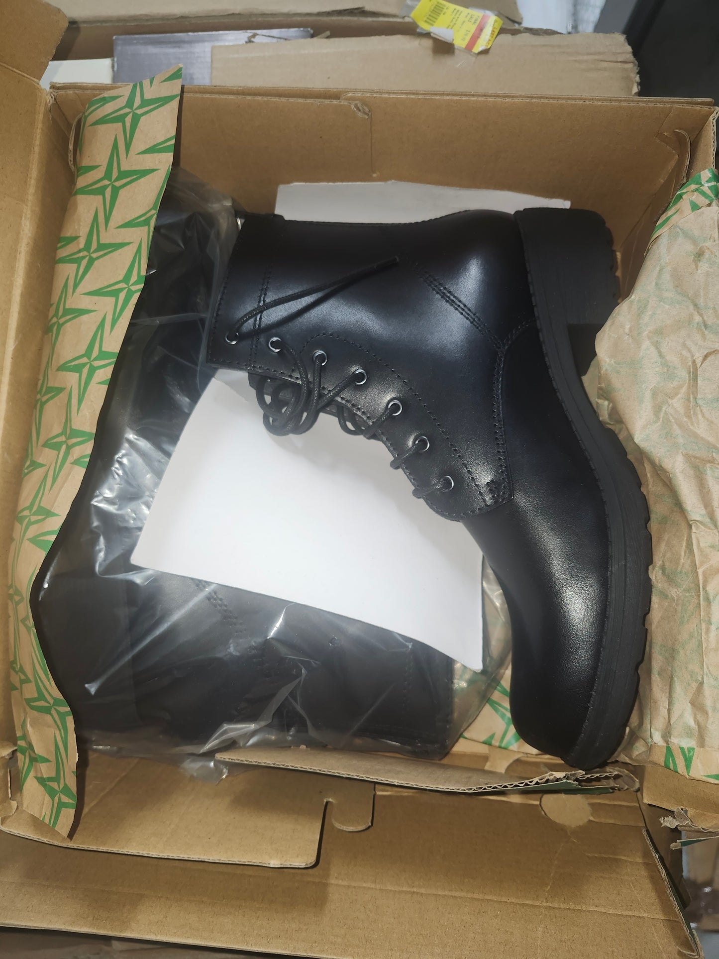 Eastland Blair Women's Combat Boots Black Leather Size 11.0 M