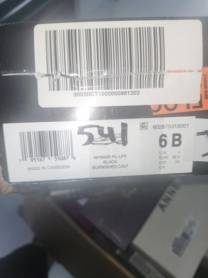 Lauren Ralph Lauren Wynnie Loafer, Black Leather, Size 6 B - Medium