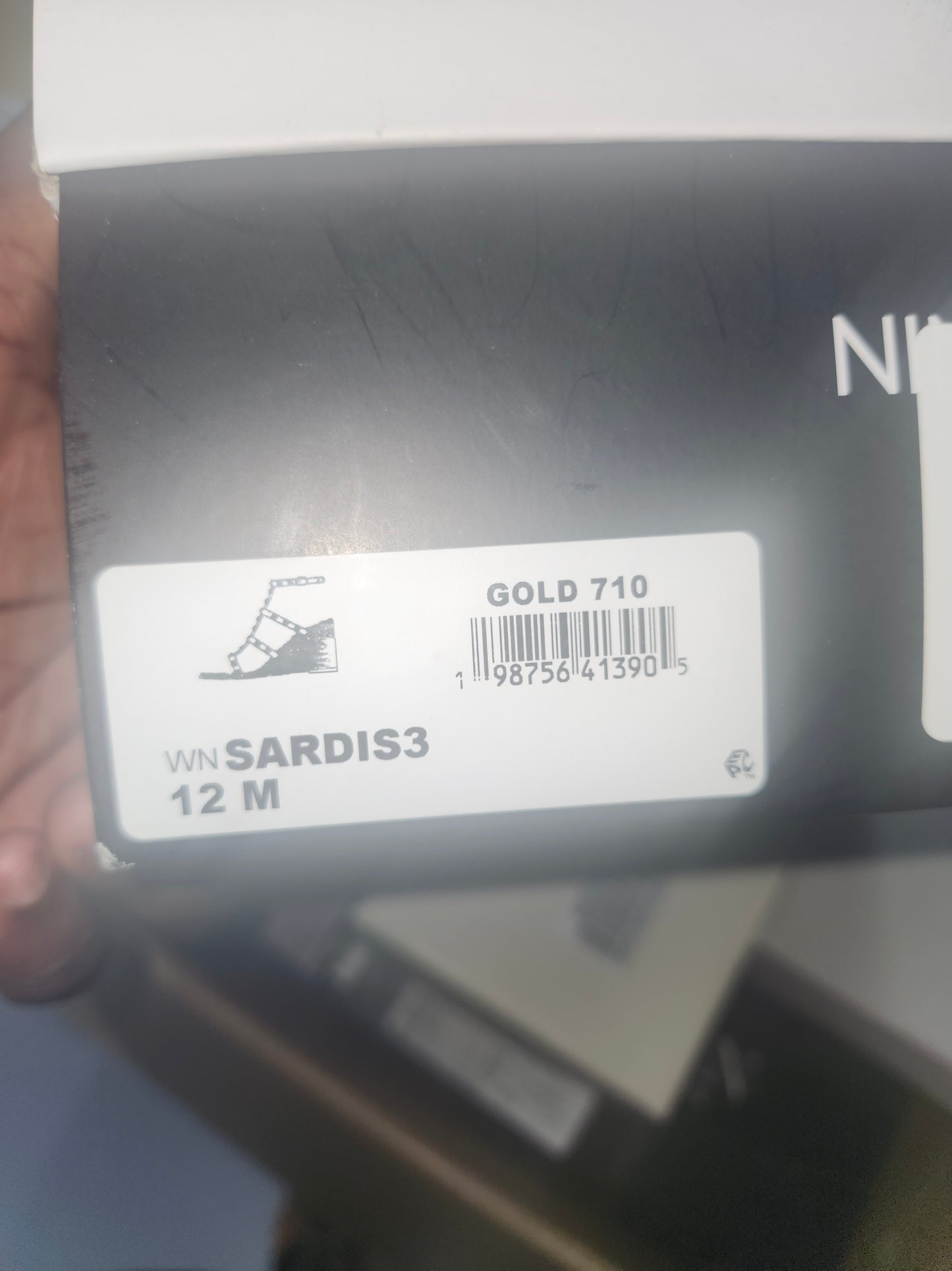 Nine West Sardis Gold Wedge Sandals, Size 12M US