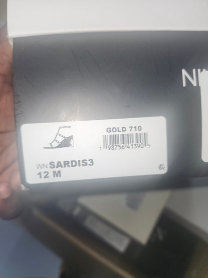 Nine West Sardis Gold Wedge Sandals, Size 12M US