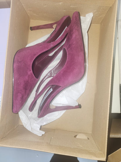 Steve Madden Reyes Slingback Stiletto Pumps Burgandy Size 7MUS