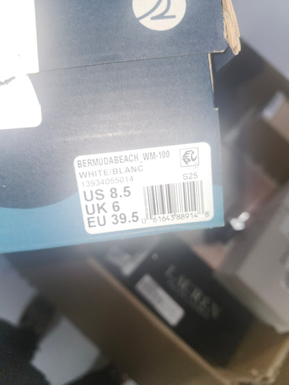 Sperry Bermuda Beach Twill Sneakers White, Size 8.5US