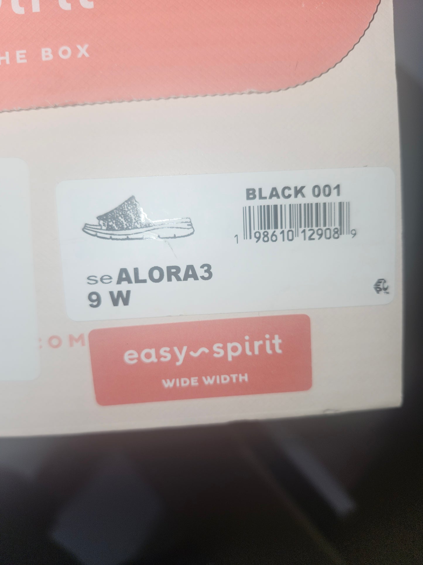 Easy Spirit Alora Womens Black Sandal Size 9W