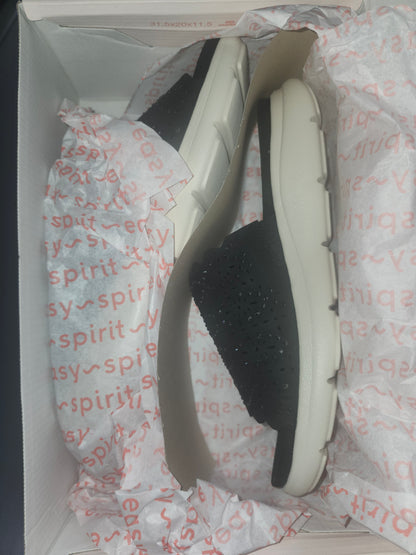 Easy Spirit Alora Womens Black Sandal Size 9W