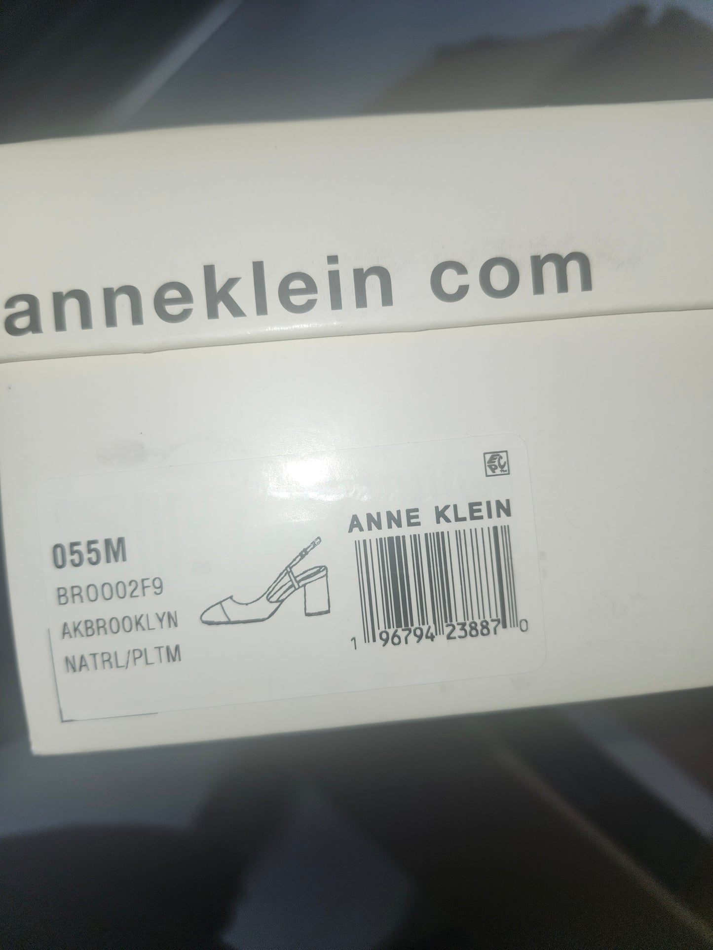 Anne Klein Brooklyn Slingback Dress Pumps 5.5MUS - Natrl/Pltm