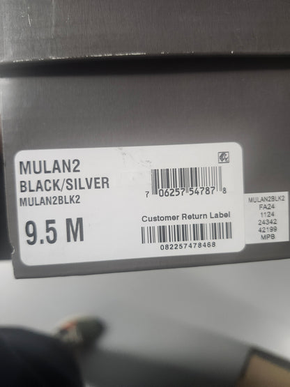 Style & Co Mulan Embellished Wedge Sandals 9.5MUS Black/Silver