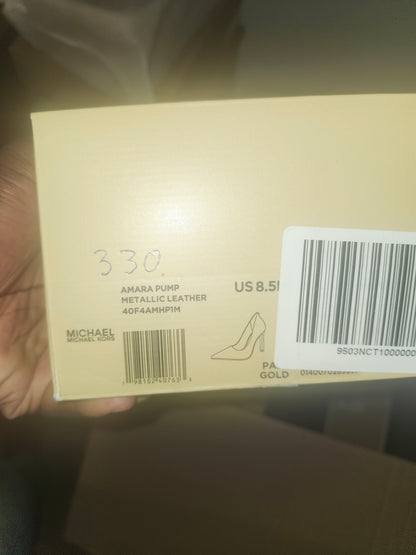 Michael Kors Amara Metallic Pumps