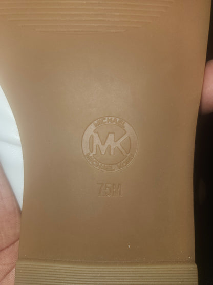 Michael Kors Elena Knotted Slide Sandals 7.5MUS - Optic White