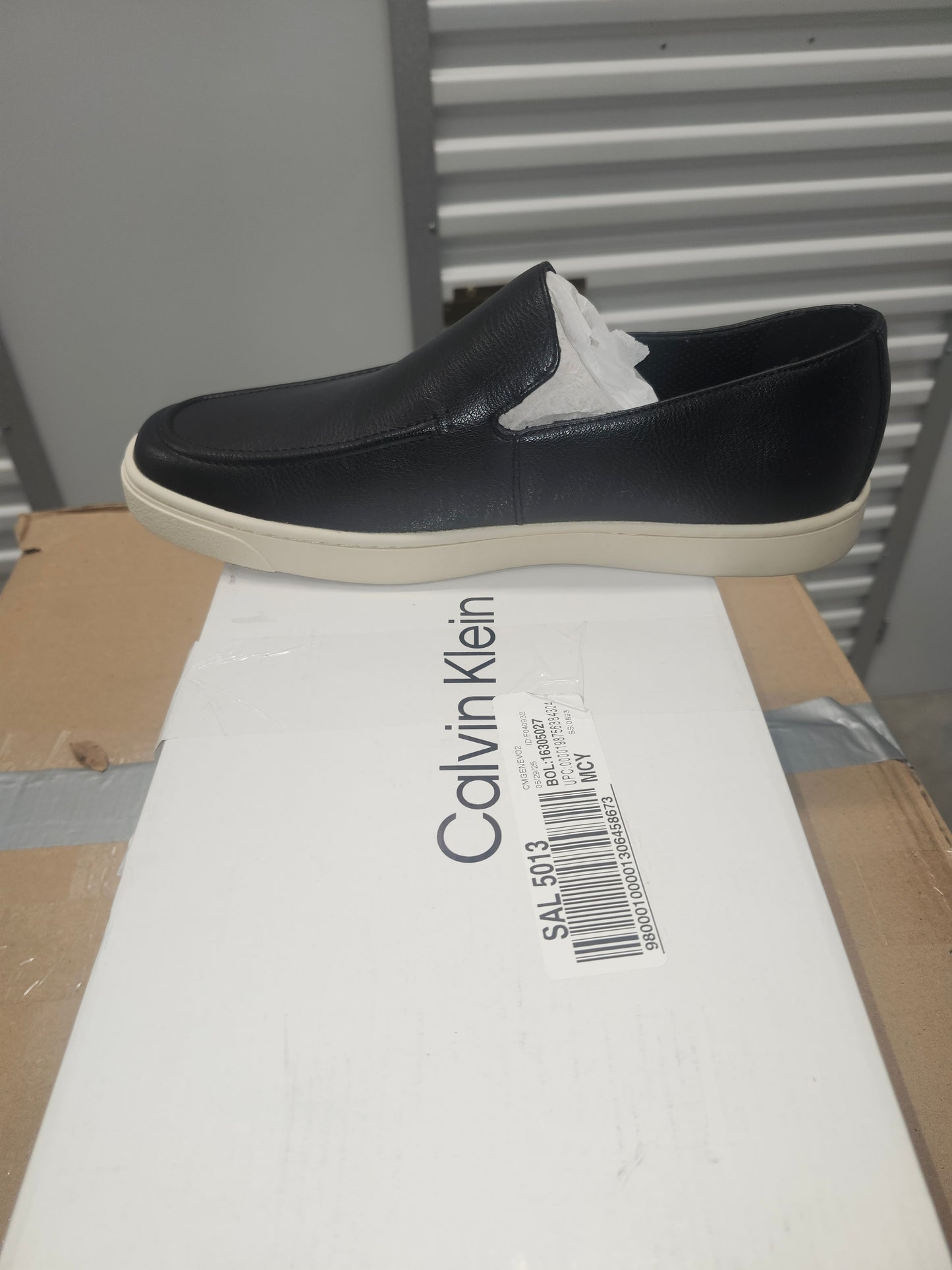 Calvin Klein Genevo Casual Loafers, Black - Size 9MUS