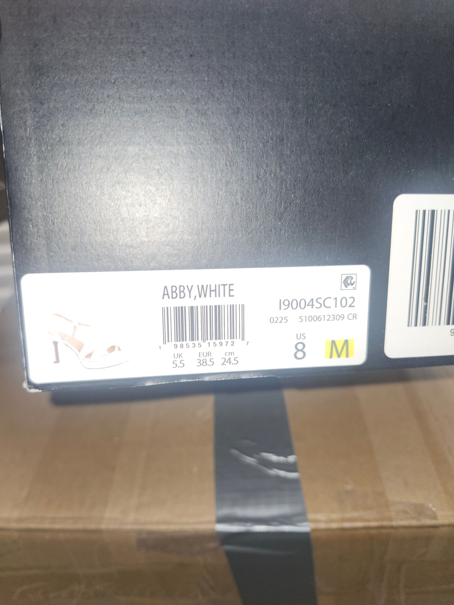 Naturalizer Abby Dress Sandals White Faux Leather Size 8MUS