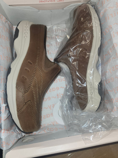 Easy Spirit Traveltime 698 Medium Natural Leather Shoes, Size 5