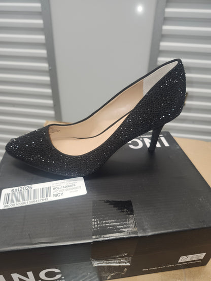 I.N.C. Women's Zitah Embellished Pumps, Size 8WUS - Black Bling