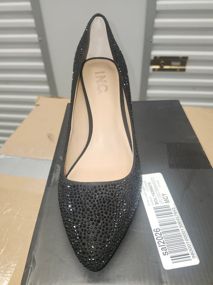 I.N.C. Women's Zitah Embellished Pumps, Size 8WUS - Black Bling
