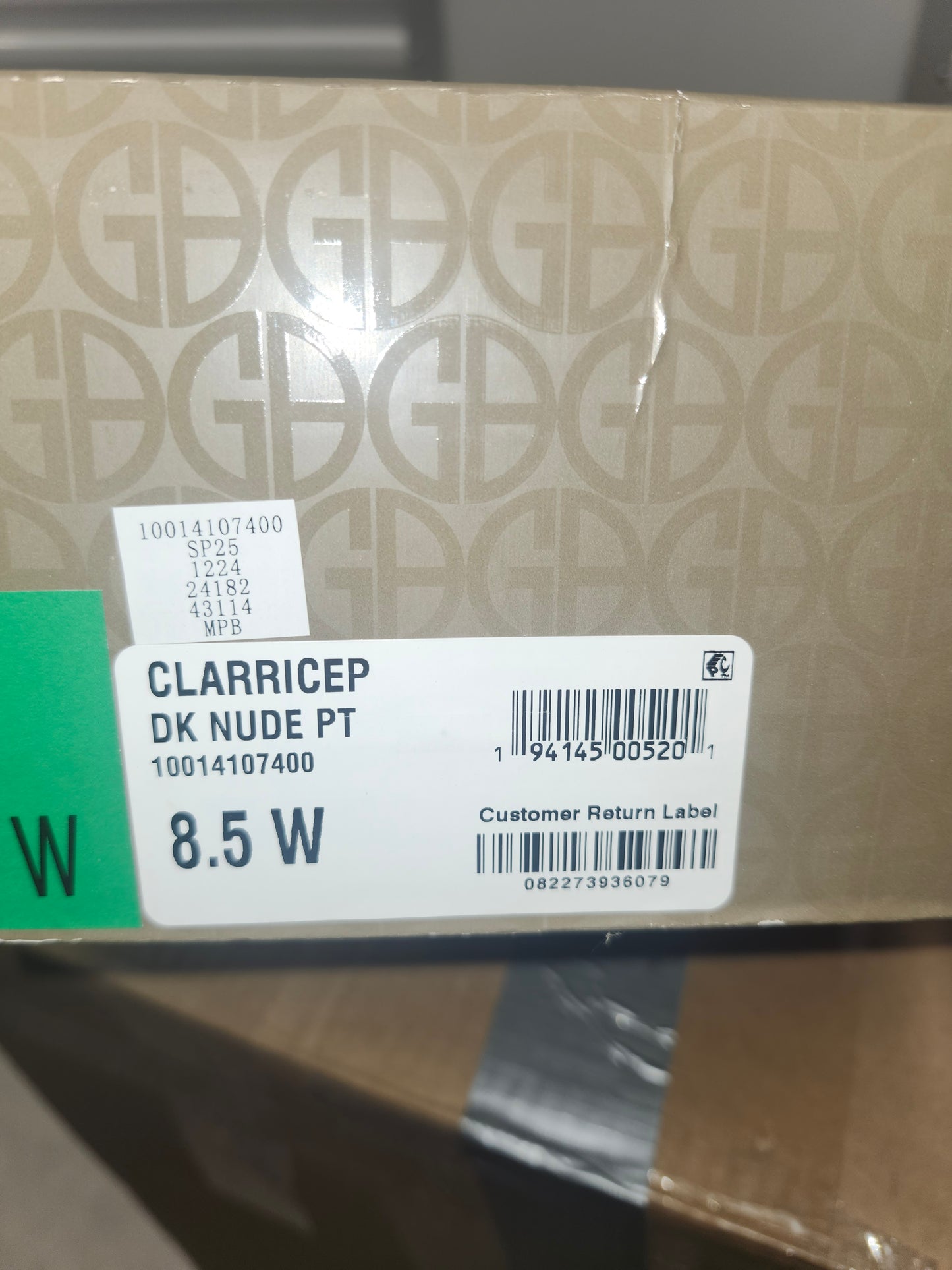 Giani Bernini Clarrice Dress Sandals, 8.5WUS - Dark Nude Patent