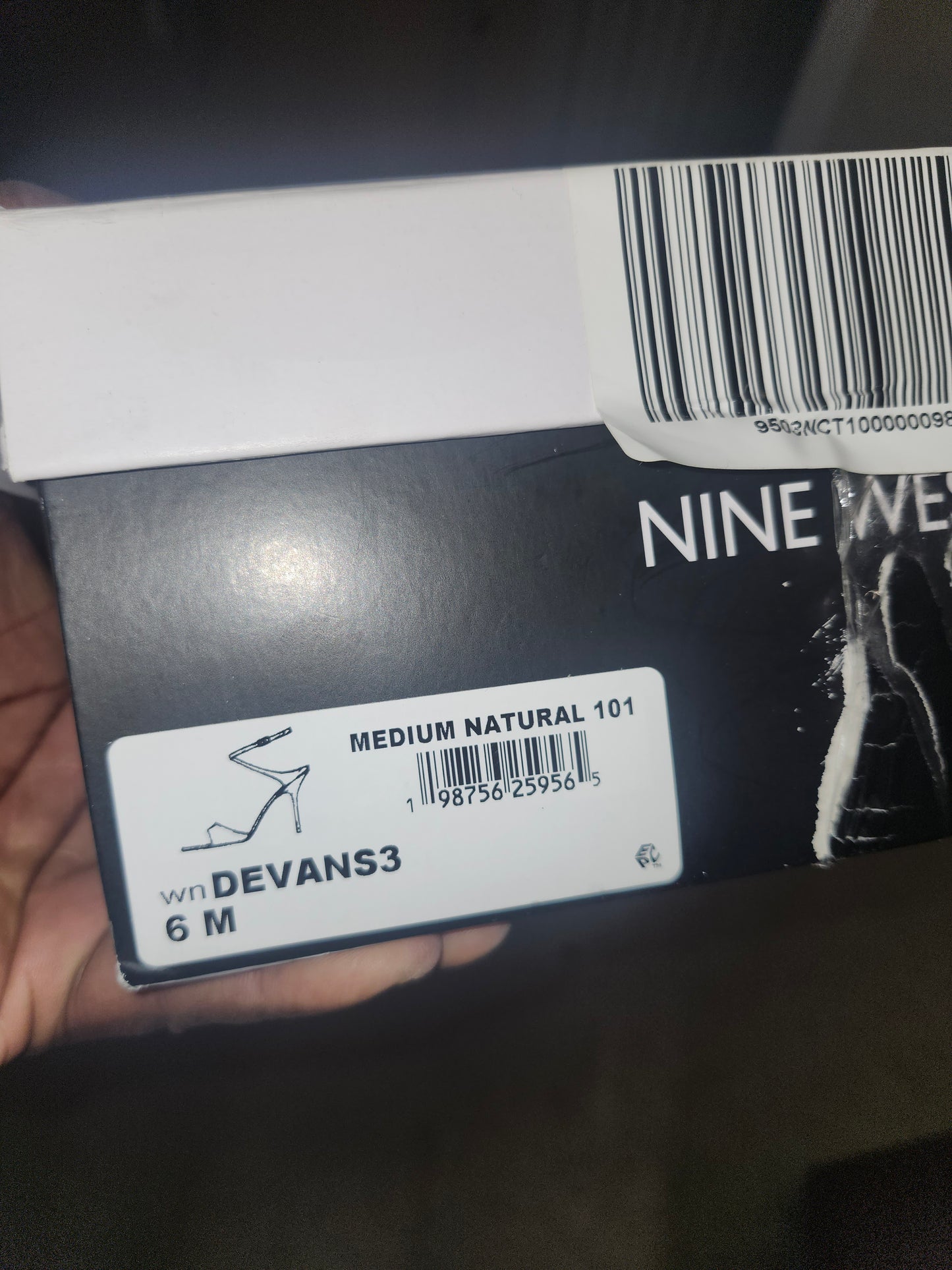 Nine West Devans Dress Sandals, Medium Natural Patent, Size 6M