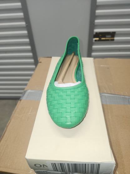 On 34th Friyaa Woven Ballet Flats, Size 6MUS - Bright Green