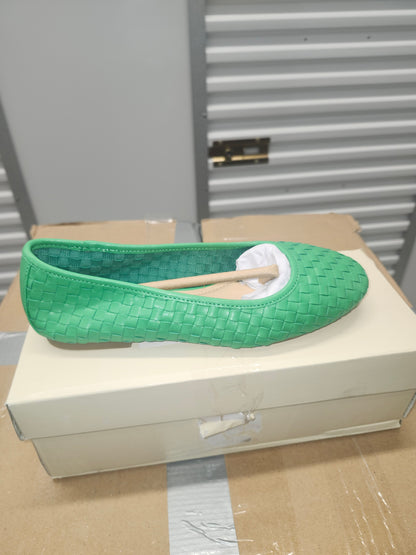 On 34th Friyaa Woven Ballet Flats, Size 6MUS - Bright Green