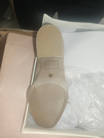 Style & Company Aloraa Beige Booties Almond Toe Block Heel