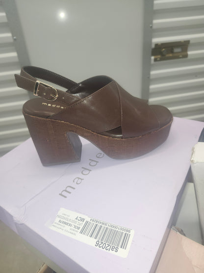 Madden Girl Terrific Slingback Sandals Size 6MUS - Dark Chocolate