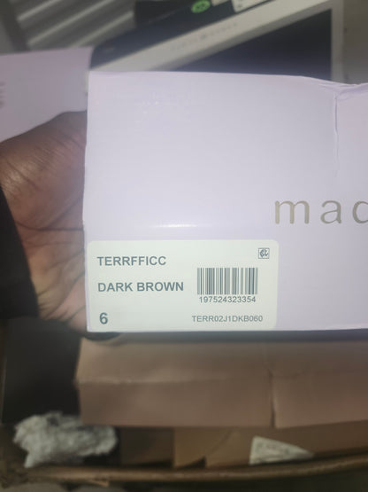 Madden Girl Terrific Slingback Sandals Size 6MUS - Dark Chocolate