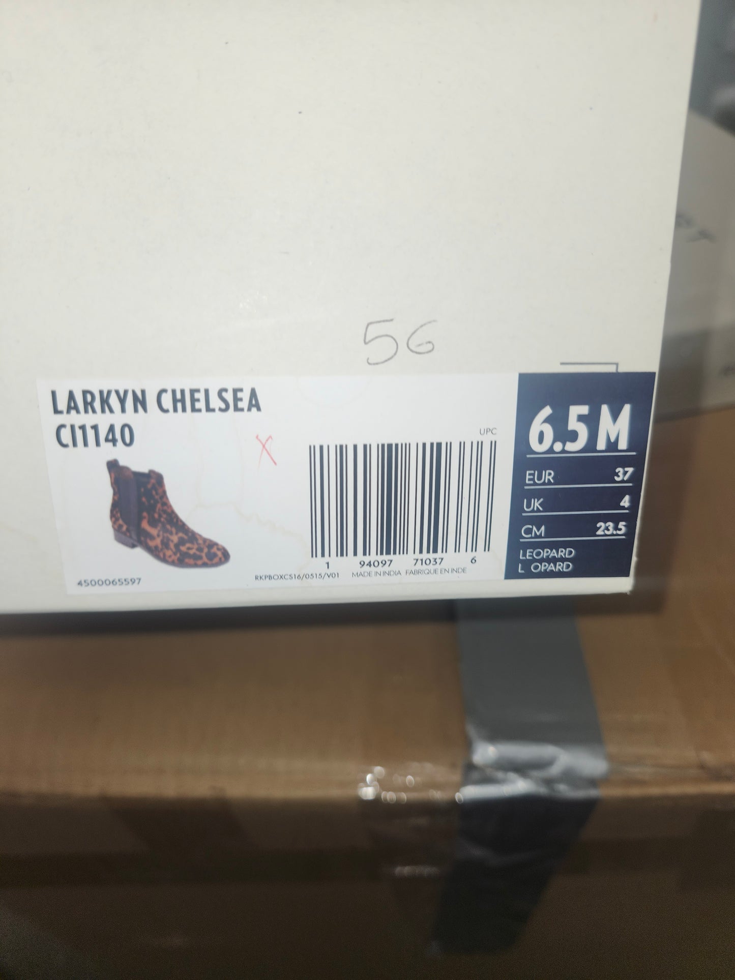 Rockport Larkyn Leopard Print Chelsea Boots 6.5 M