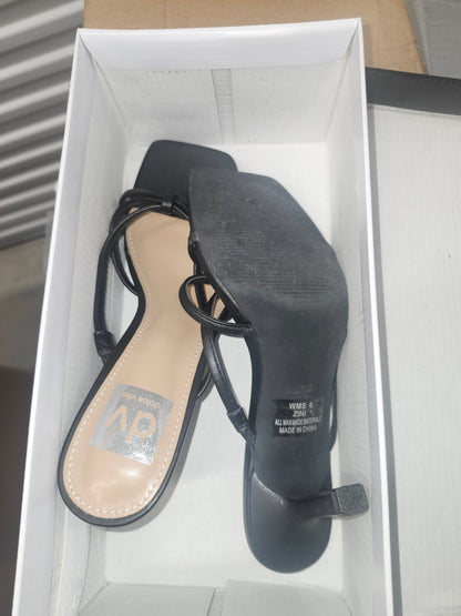DV Dolce Vita Zini Strappy Kitten Heel Sandals, Size 6M - Black