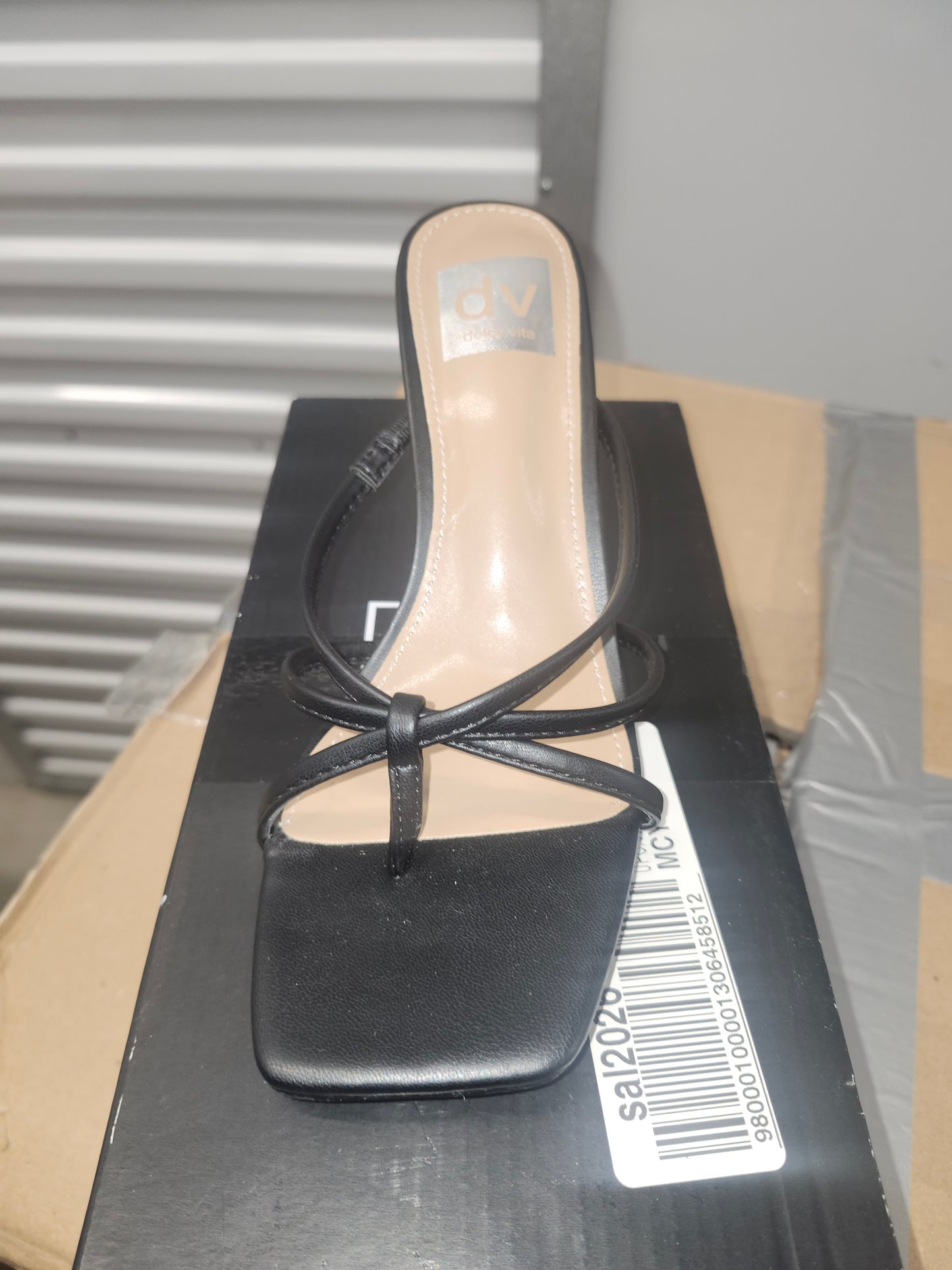 DV Dolce Vita Zini Strappy Kitten Heel Sandals, Size 6M - Black