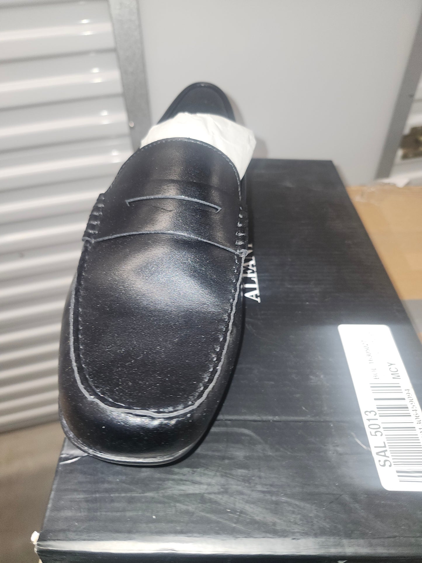 Alfani Masonn Penny Loafers, Size 10.5US - Black