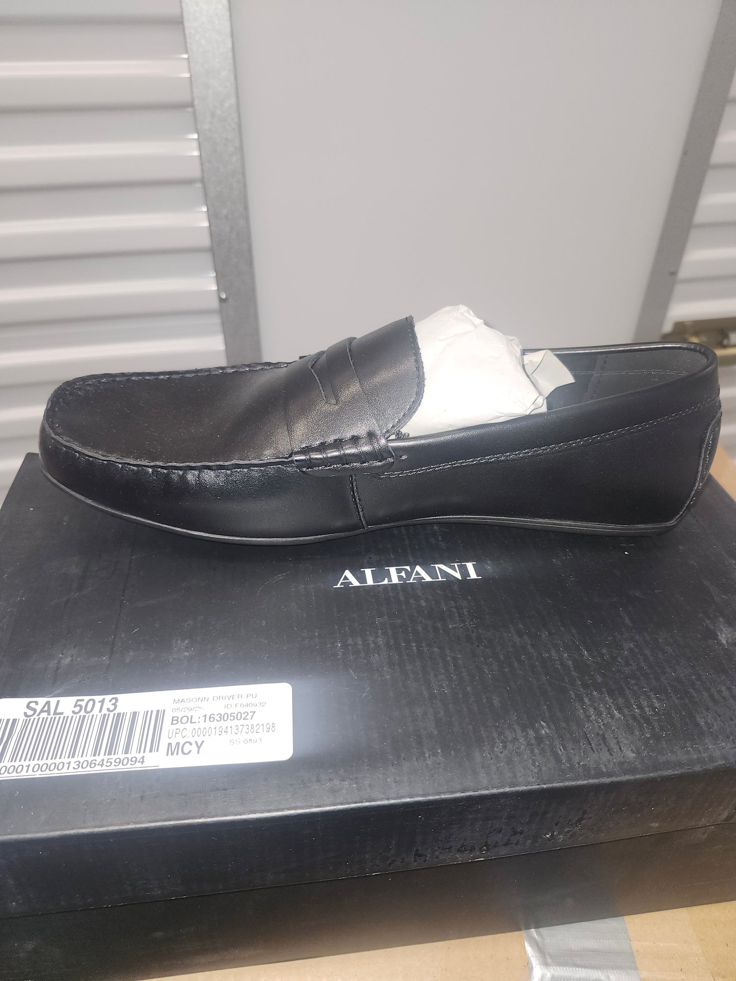 Alfani Masonn Penny Loafers, Size 10.5US - Black