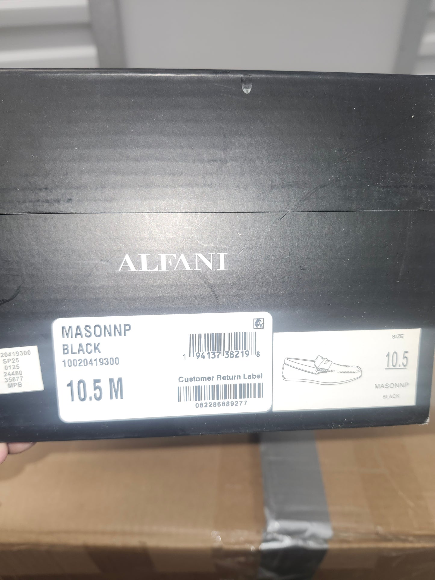 Alfani Masonn Penny Loafers, Size 10.5US - Black