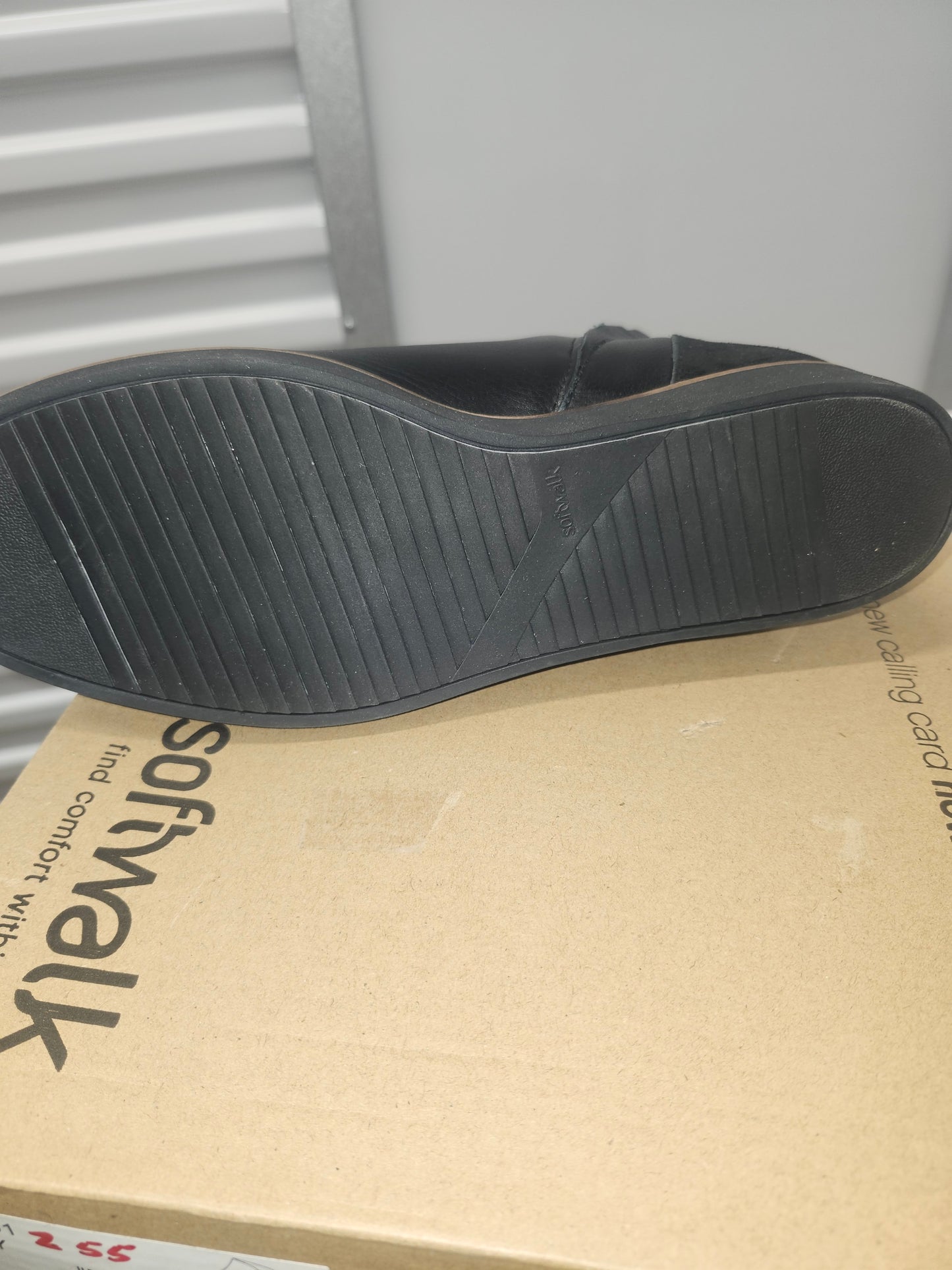 SoftWalk Wesley Bootie Black, Wide Width Size 7 W