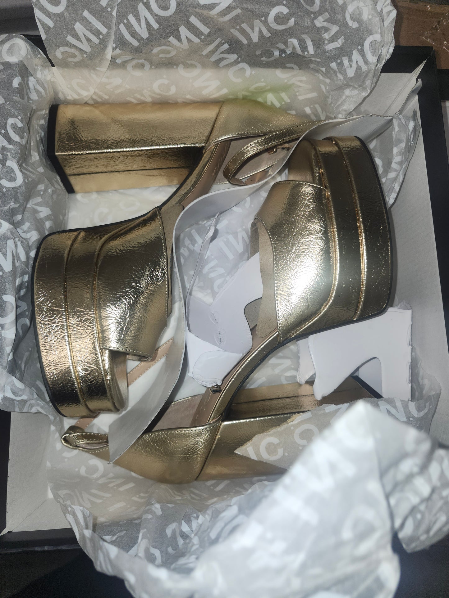 INC Arya Womens Peep-Toe Platform Sandals, Size US 9