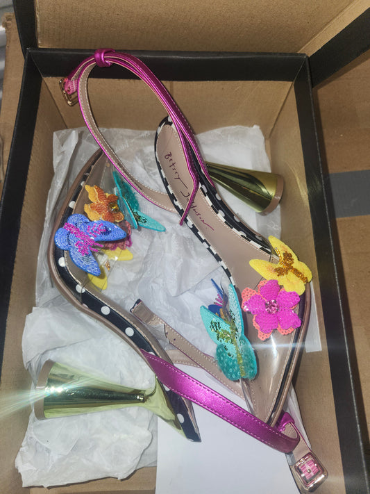 Betsey Johnson Kamilla Black Pump Size 6 Medium