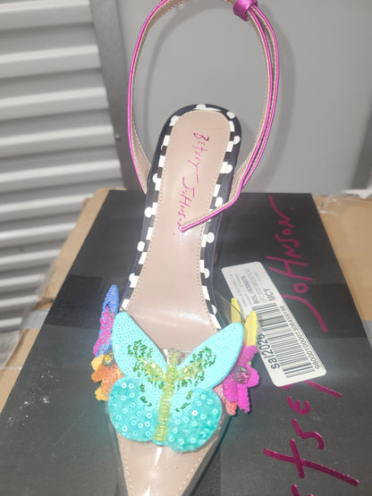 Betsey Johnson Kamilla Black Pump Size 6 Medium