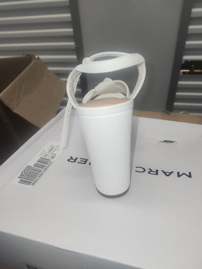 Marc Fisher Deren High Heel Platform Sandals, Size 7M US White.