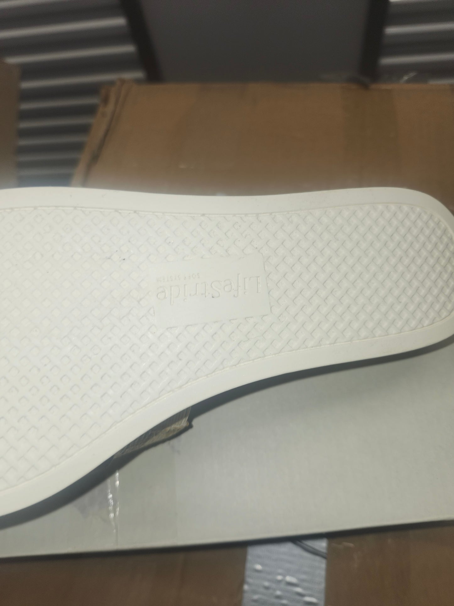 LifeStride Genevieve Slide Sandals 7.5MUS - Natural Tan Woven