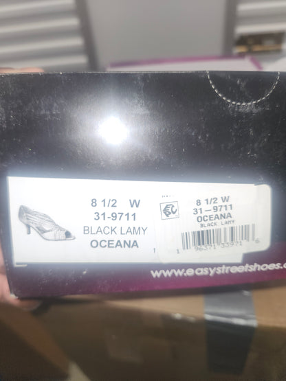 Easy Street Oceana Peep Toe Pump Bootie, Size 8.5 W