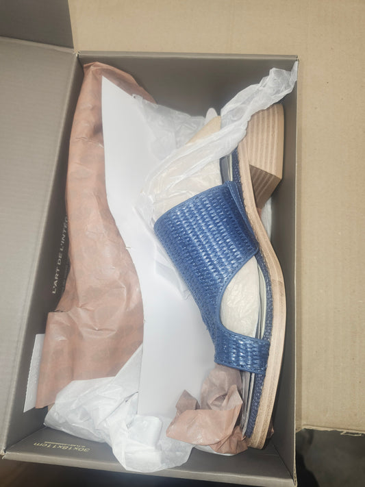 Franco Sarto Sia Toe Loop Sandals, Navy Blue, Size 11MUS