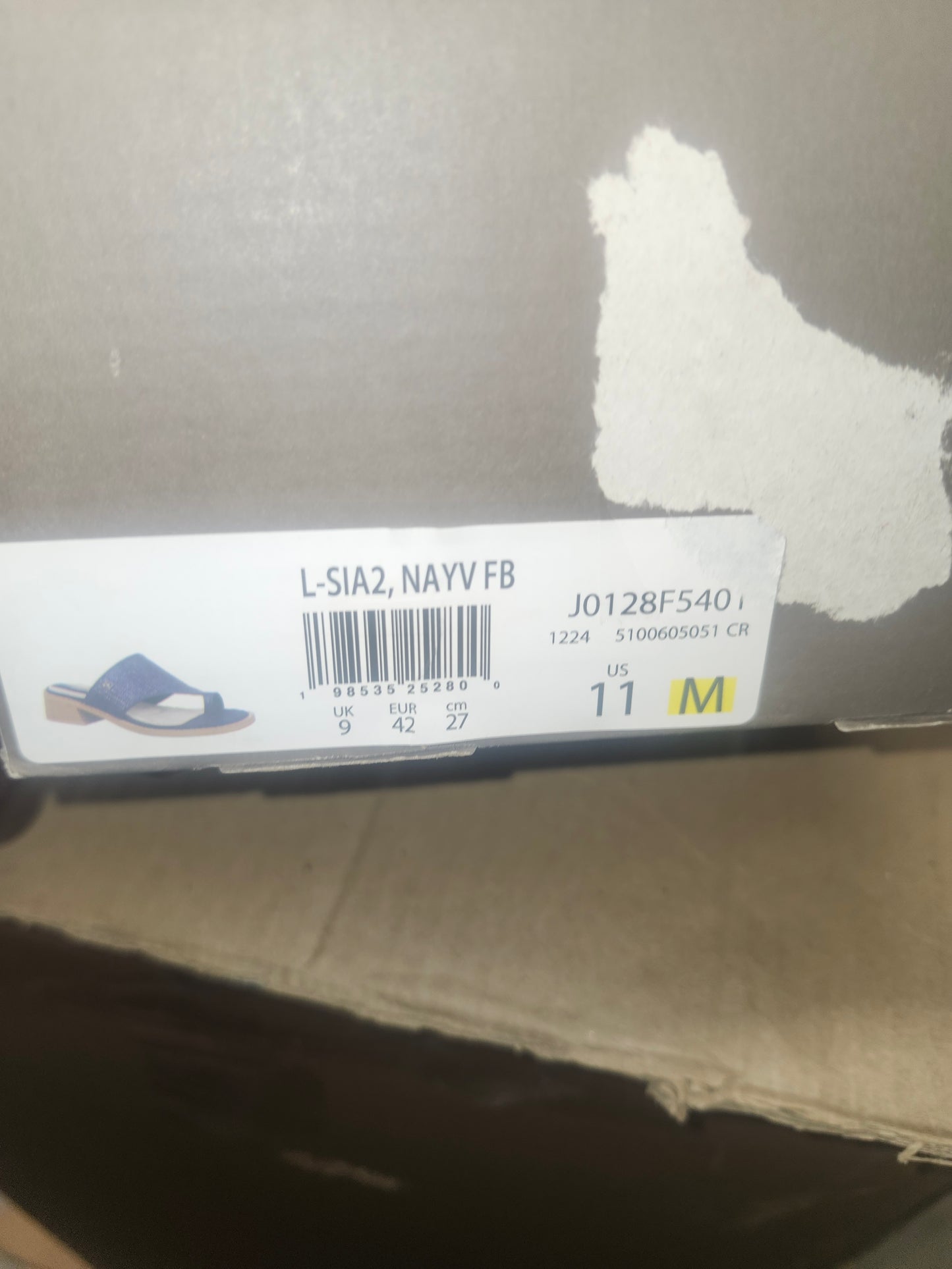 Franco Sarto Sia Toe Loop Sandals, Navy Blue, Size 11MUS