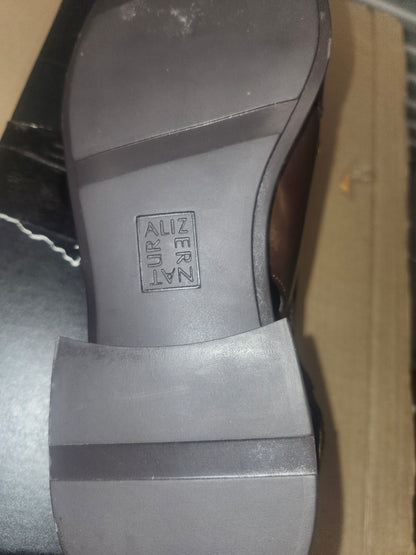 Naturalizer Frances Slingback Loafers Bronze Leather, Size 8.5WUS