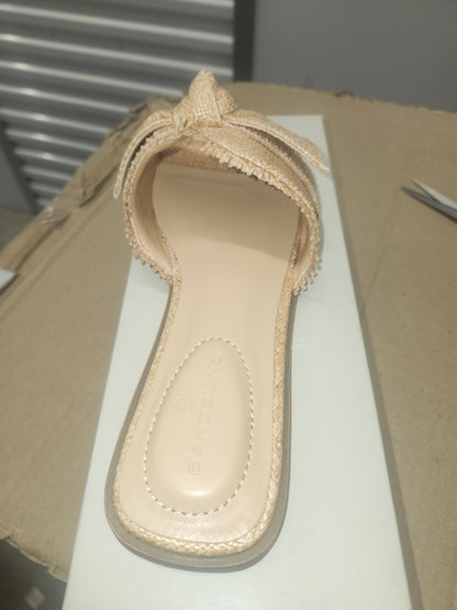 Bandolino Vallen Wedge Shoes Light Natural, Size 7.5 M