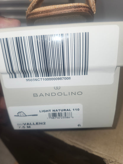 Bandolino Vallen Wedge Shoes Light Natural, Size 7.5 M