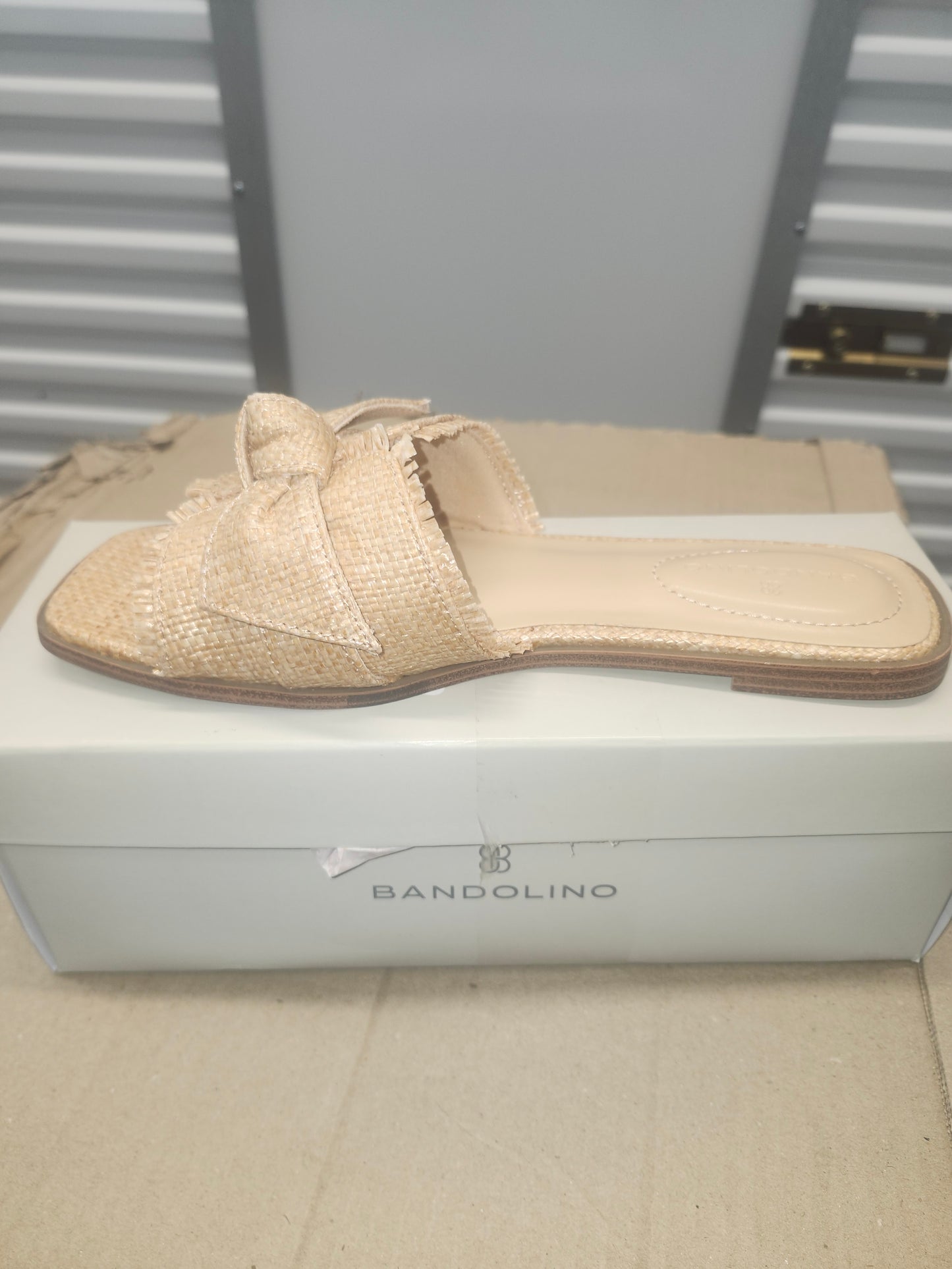 Bandolino Vallen Wedge Shoes Light Natural, Size 7.5 M